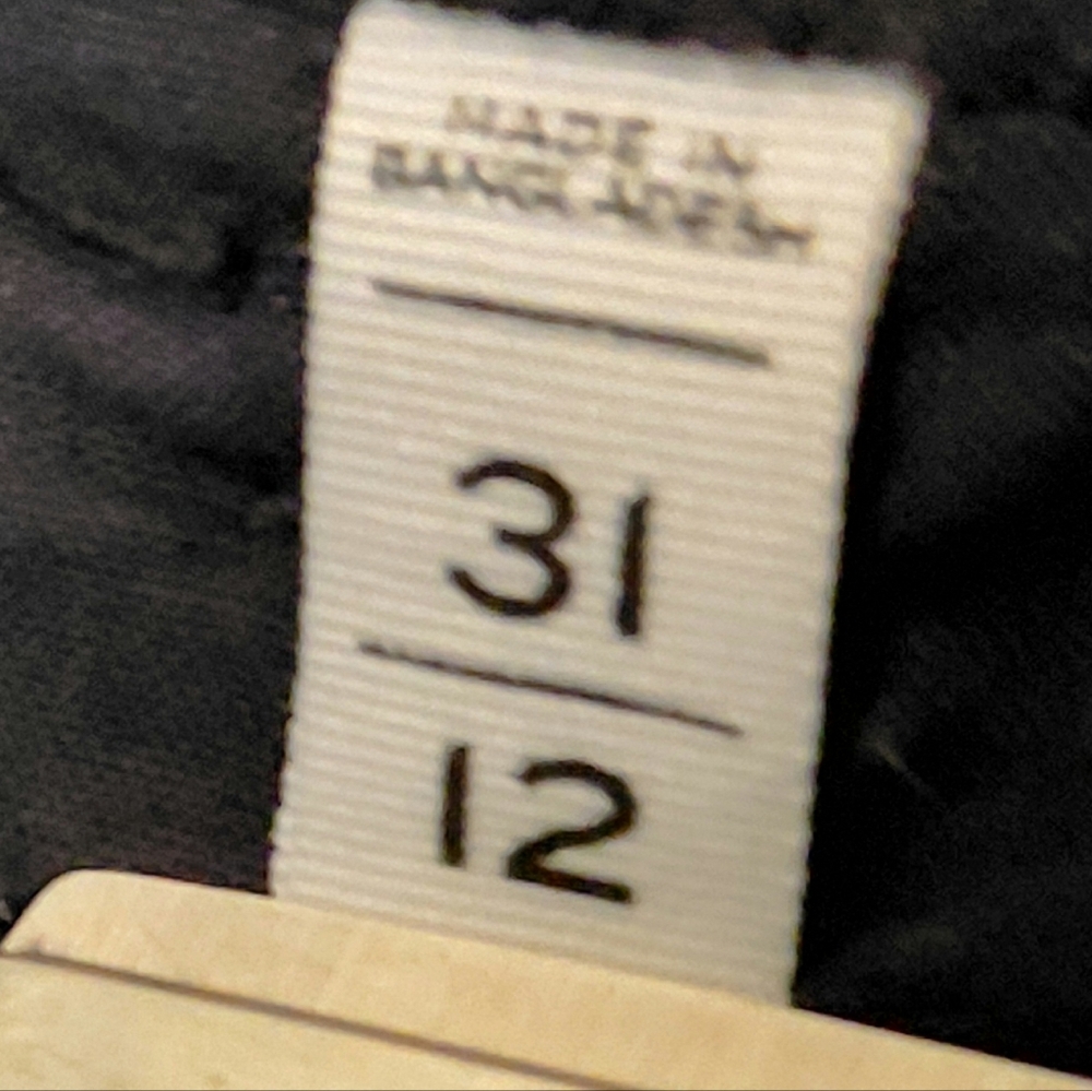 Black Corduroy Size 12 Curvy Skinny Inseam 27" Made and Loved Loft - Picture 7 of 10